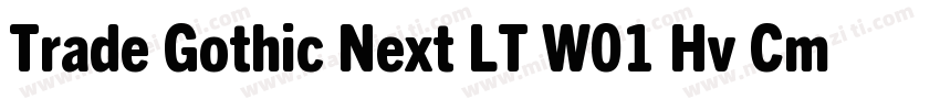 Trade Gothic Next LT W01 Hv Cm字体转换